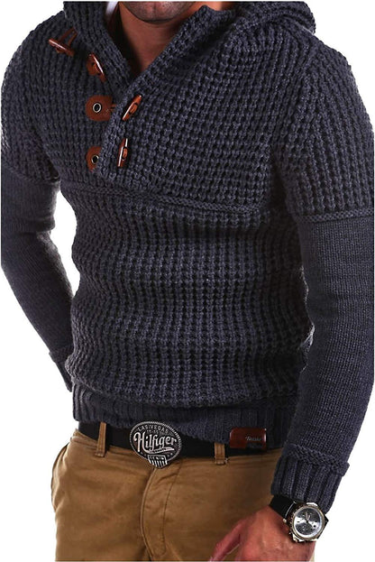 Men's Long - Sleeved knit Sweater Foreign Trade
