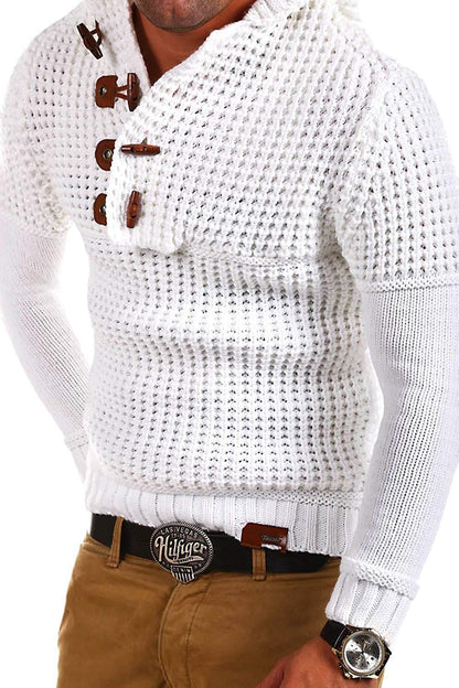 Men's Long - Sleeved knit Sweater Foreign Trade