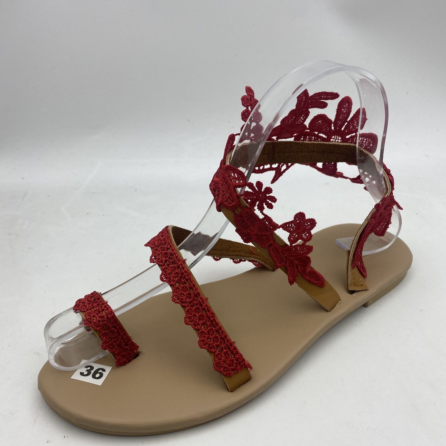 Flat heel European style sandals plus size