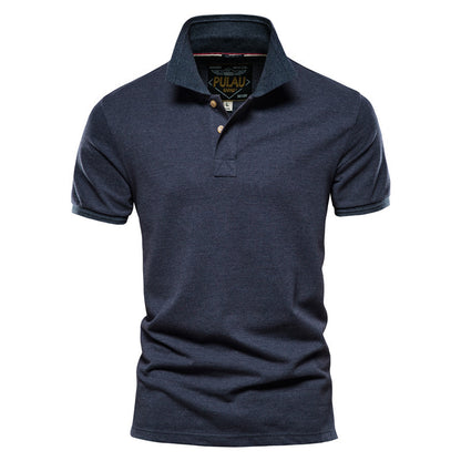 Lapel Casual Men's POLO Shirt Cotton Short-sleeved T-shirt