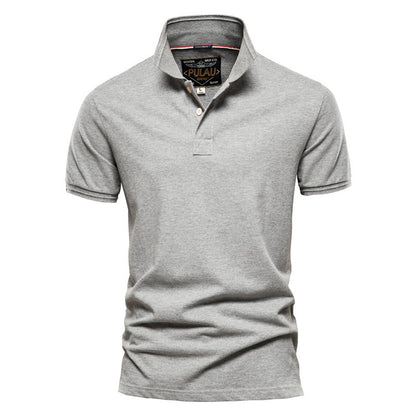 Lapel Casual Men's POLO Shirt Cotton Short-sleeved T-shirt