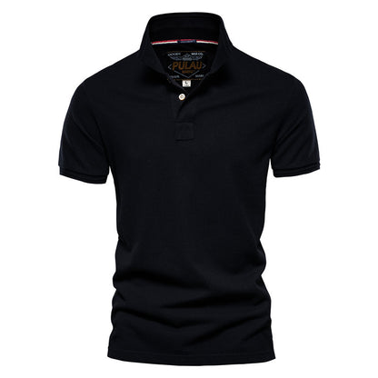 Lapel Casual Men's POLO Shirt Cotton Short-sleeved T-shirt