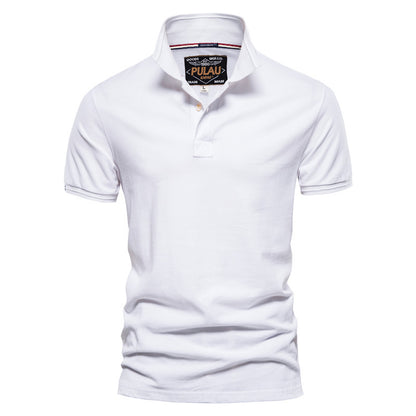 Lapel Casual Men's POLO Shirt Cotton Short-sleeved T-shirt