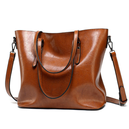 2021 new European fashion bags handbag shoulder bag tote bag winter oil