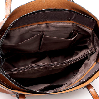 2021 new European fashion bags handbag shoulder bag tote bag winter oil